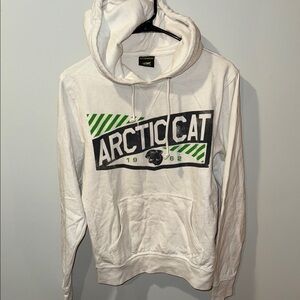 Women’s Arctic Cat White Hoodie with Green Accents